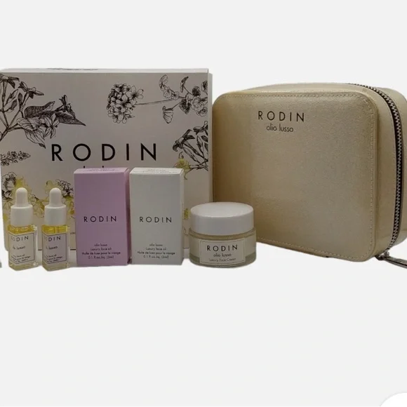 Rodin Olio Lusso Luxury Nourishing Skincare Discovery Set In Zippered pouch BNIB